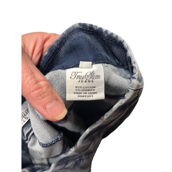 nwt jeggings size 6 true slim blue acid wash back pockets - Picture 6 of 6